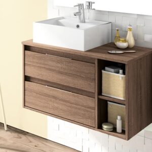 CTM Terra Britania Wall Hung Cabinet and Mirror Cabinet - 800 x 455 x 460mm