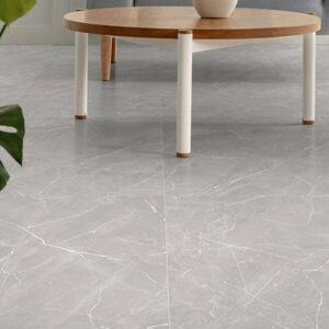 CTM X - Cecilia Grey EcoTec Rectified Shiny Hard Body Ceramic Floor Tile - 600 x 600mm