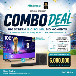 (Combo Deal) Buy Hisense 100" QLED Smart 4K TV | 100Q7 & Get a Hisense 480W Soundbar + Subwoofer | HS3100