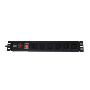 EVI Rack Cabinets Vertical PDU 16 Universal sockets, UK Output plug, 16A, ON/OFF Switch, Overlaod Protection, 1 Year Warranty