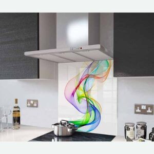 Newmatic Rainbow Wave Glass Splashback 60/90cm