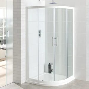 CTM X - Quadrant White Shower Enclosure - 900 x 900 x 1850 x 6mm