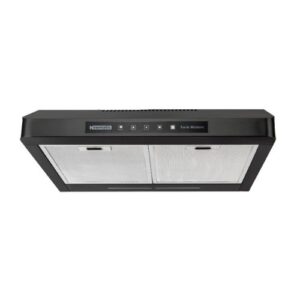 Newmatic H18.6SB Black Undermount Chimney Slim Hood