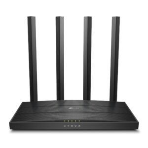 TP-Link AC1200 Dual-Band Wi-Fi Router
SPEED: 300 Mbps at 2.4 GHz + 867 Mbps at 5 GHz
SPEC: 4× Antennas, 1× Gigabit WAN Port + 4× Gigabit LAN Ports
FEATURE: Tether App, WPA3, Access Point Mode, IPv6 Supported, IPTV, Beamforming, MU-MIMO, Cloud Support, Easymesh (Compatible with Onemesh)