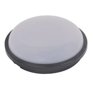 Tronic Round Black LED Warm White Bulkhead 15 Watts