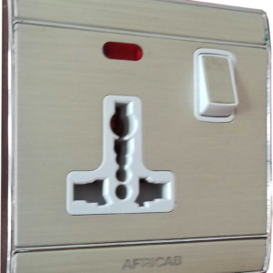Africab Cs Series Switches & Socket 13A Multi Socket Switch With Neon Cs8755Sl