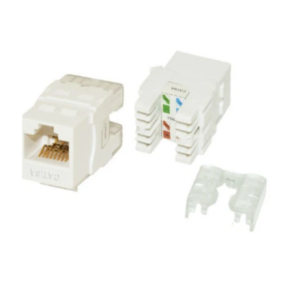 EVI Cabling CAT6A UTP Keystone Jack, white