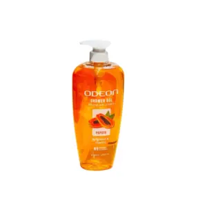 Odeon Shower Gel Papaya Brightening & Clarifying Body Wash with Gentle Daily Cleansing Formula for Fresh, Healthy-Looking Skin 1L