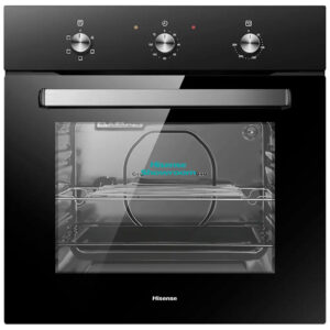Hisense 60x60 Built In Electric Oven With Black Glass Door With Touch Free | Inox | HBO60201