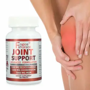 Faith France Grace Advanced Joint Support Supplement – Glucosamine 1500mg, Chondroitin 1200mg & MSM 1000mg with Turmeric, Boswellia & Hyaluronic Acid – Bone, Cartilage & Joint Health Formula – 180 Tablets