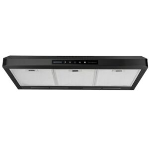 Newmatic H18.9SB Black Undermount Chimney Slim Hood