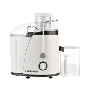 Black & Decker Juicer Extractor 400W 1.3L with Wide Chute White JE400-B5
