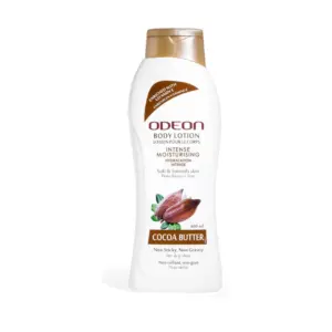 Odeon Cocoa Butter Body Lotion, Intense Moisturizing Body Lotion for Deep Hydration, Soft, Smooth & Healthy-Looking Skin, Fast-Absorbing Formula, Suitable for All Skin Types 400ml