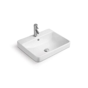 KOKO EKOS Dallas White Counter Top Basin - 590 x 470mm