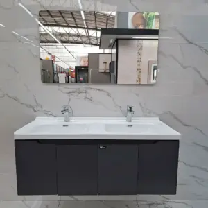 CTM Spazio Grey Mirror Cabinet - 1200 x 470 mm