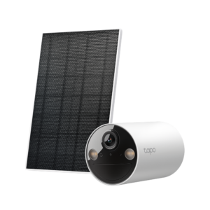 TP-Link Tapo Solar-Powered Security Camera Kit
1 × Tapo C410, 1 × Tapo A201
SPEC: 2K (2304x1296), 2.4 GHz, Solar panel (5.2V, 2.5W)
FEATURE: Non-Stop Power, Flexible Solar Installation, Smart Detection and Notifications (motion, people), Color Night Vision, Sound and Light Alarm, Remote Control, Two-Way Audio, Voice Control (Works with Google Assistant and Alexa), Local Storage through microSD Card (Up to 512 GB), Tapo App, Weatherproof (IP65), Night Vision (Up to 15m)