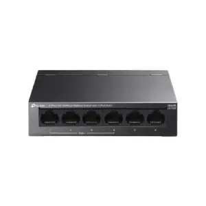 TP-Link 6 Port 10/100Mbps Unmanaged Desktop Switch with 4 Port PoE+ LS106P
