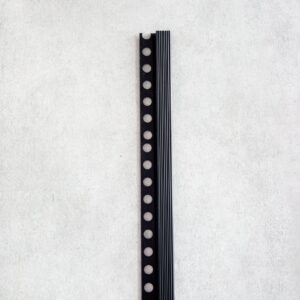 Strips Alum 2.5 Mtr Negro Mate Plasdecor