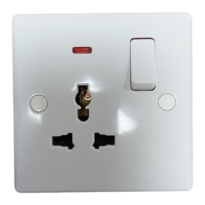 Africab Fl Series Switches & Socket 13A Multi Switched Socket With Neon