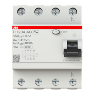 Africab ABB RCCB 4Pole RCCB, 63A/300Ma