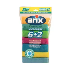 Arix Utility Microfibre Cloth Multipack 8pcs Set 28605 (Pack of 3Pcs)