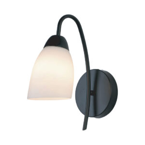 Tronic Milky Glass Indoor Wall Lamp 1XE27