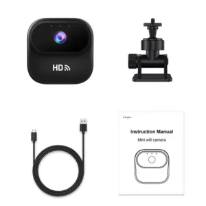 Faith Wireless HD Mini WiFi Smart Security Spy Camera With Night Vision, Motion Detection, Remote Mobile Monitoring, USB Powered Indoor Surveillance Camera
