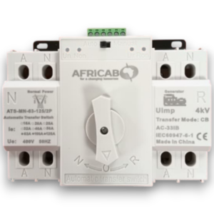 Africab Automatic Transfer Switch 63A-125A 2P Mn