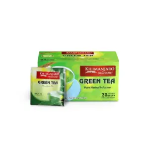 Kilimanjaro Fresh Kilimanjaro Tea Bags Infusion Green Tea 50g KL010 (Pack of 18 Pcs)