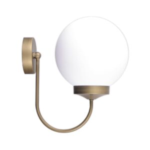 Tronic U-Shaped Gold Globe Wall Light