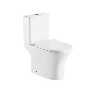 EKOS White Spry Close Couple P-Trap Toilet