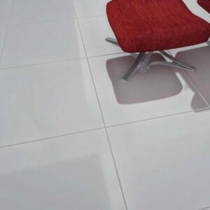 Bylimaze Super White Nano Shiny Polished Porcelain Floor Tile - 600 x 600mm