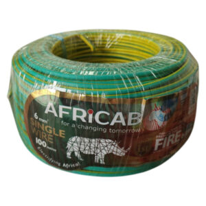 Africab Single Wires (100M Coil) 6 Sq.mm Green