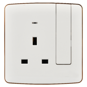 Africab Da Series Switches & Socket 13A Socket (Big Button) white