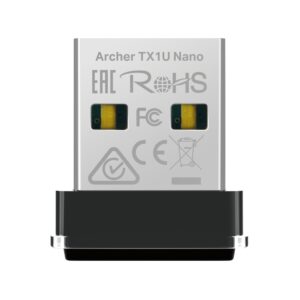 TP-Link AX300 Nano Wi-Fi 6 USB Adapter
SPEED: 287 Mbps at 2.4 GHz
SPEC: Internal Antennas, USB 2.0
FEATURE: MU-MIMO, OFDMA