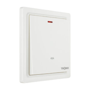 Tronic Glossy White - DP Switch With Neon 45 Amps