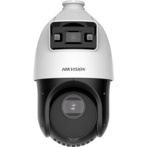 Hikvision TandemVu 4-inch 4 MP 15X Colorful & IR Network Speed Dome and 4MP Bullet, Captures a large area and great details at the same time, High quality imaging with 4 MP resolution, Excellent low-light performance with powered-by-DarkFighter technology and ColorVu technology, Secures an expansive area with 15× optical zoom and 16× digital zoom, Supports WDR, HLC, BLC, 3D DNR, defog, regional exposure, regional focus, Expansive night view with up to 100 m IR distance & 30 m white light, Supports 12V DC & PoE+, Wall Mount Bracket included,  2 Year Warranty