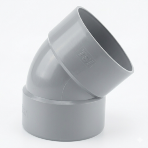 ECO PLASTICS PVC 4'' Elbow 45 Deg