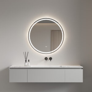 Mirror 60 with LED 4MM AL-Frame NAR001-60 C/ware