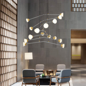 Africab Hanging Light LED 64 W Grey Gold