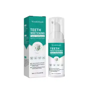 Faith West&Month Ultra-Fine Saveuppro Teeth Whitening Mousse 60ml – Foam Toothpaste for Clean, Bright Teeth