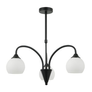 Tronic Black & White 3-Light Decorative Pendant Lamp