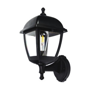 Tronic Classic Lantern Outdoor Wall Light – E27 IP44 Black