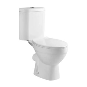 EKOS Georgia White Dual Top Flush Toilet Suite