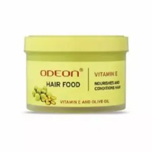 Odeon Hair Food Enriched with Vitamin E and Olive Oil Ultimate Hair Product That Helps with Conditioning and Setting Your Mane 85g OHFVE85