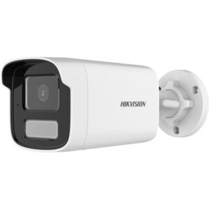 Hikvision 4MP Hibrid Light Bullet, 1/2.4" Progressive Scan CMOS, Color: 0.005 Lux @ (F1.6, AGC ON),B/W: 0 Lux with IR, 120 WDR, BLC,HLC,3D DNR, 2560 × 1440 20fps, up to 50m IR, DC12V & PoE, built in Mic, Water and dust resistant (IP67), 3 Year Warranty