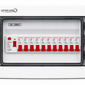 Africab Consumer Unit Plastic 12 Way