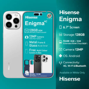 Hisense Enigma Smartphone (White, 128GB)