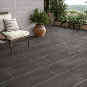 CTM South Africa Kilimanjaro Edge Amarula Grey Rectified Matt Porcelain Floor Tile - 300 x 1000mm