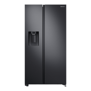 Samsung 635L Refrigerator Side by Side Non-plumbed Water & Ice dispenser Gentle Black RS64R5311B4